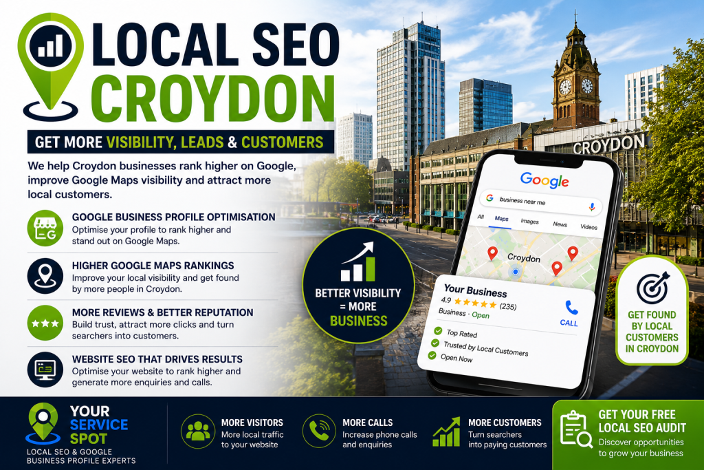 Local SEO Croydon services helping businesses improve Google rankings and attract local customers