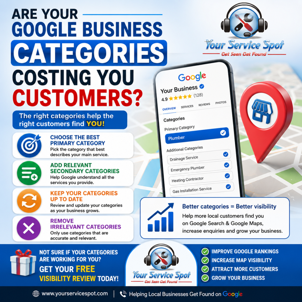 Choosing the correct Google Business Profile categories to improve local SEO and Google Maps visibility